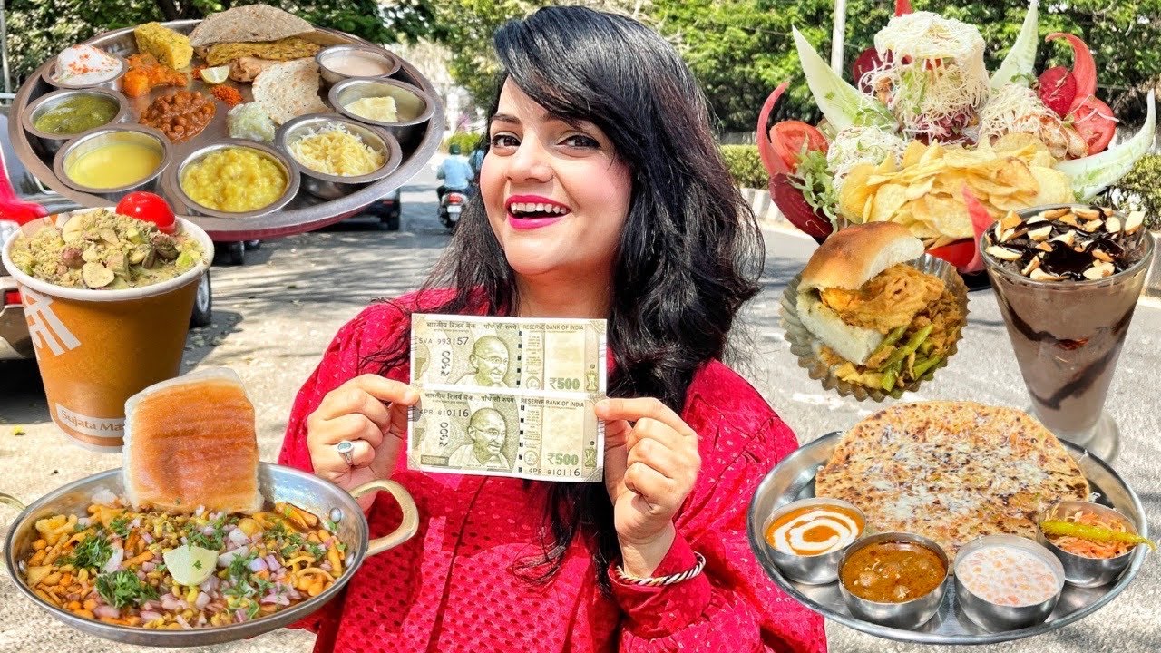 Living on Rs 1000 for 24 HOURS Challenge | Pune Food Challenge