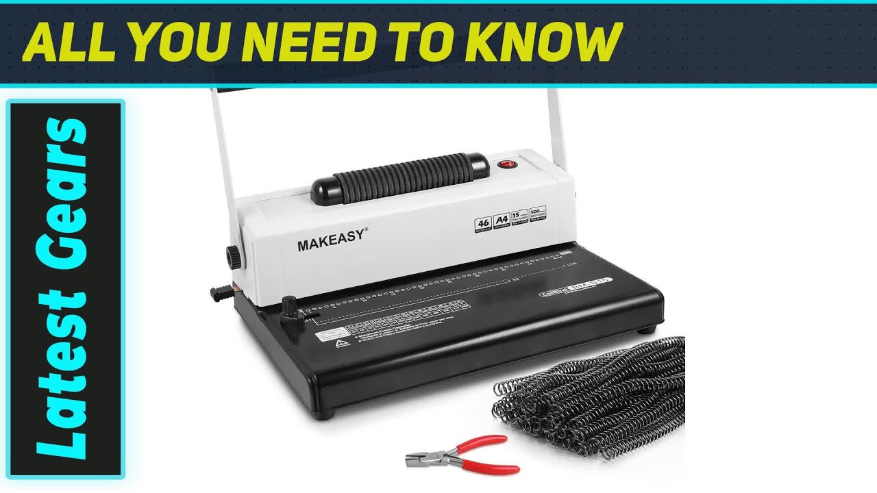 MAKEASY Coil Spiral Binding Machine: The Ultimate Document Finisher
