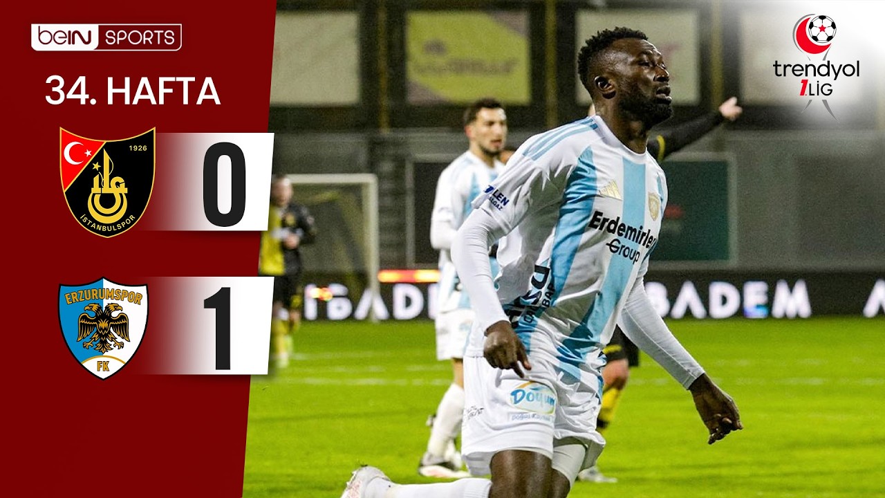 İstanbulspor (0-1) Erzurumspor FK  | 34. Hafta Ma&ccedil; &Ouml;ZETİ | Trendyol 1. Lig - 2025/26