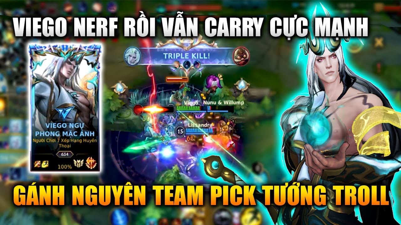 Wild Rift | Viego Nerf Rồi Vẫn Gánh Nguyên Team Pick Troll Ở Rank Cao Tốc Chiến