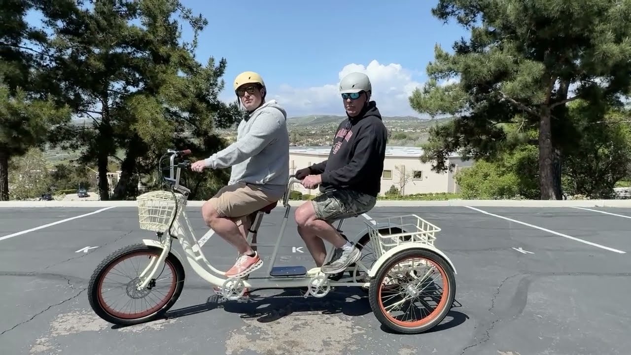 We Rode a Tandem E-Trike...How Do You Think We Did? How to Ride a Tandem Electric Tricycle