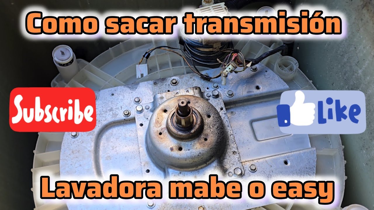 Hola, te muestro cómo sacar la transmisión de flotador de una lavadora Mabe o Easy.