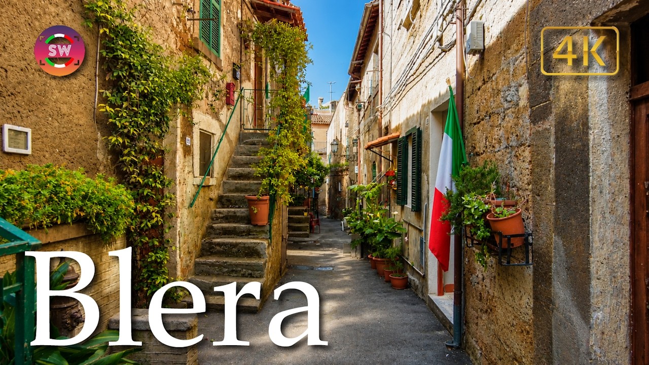 Blera (Lazio), Italy【Walking Tour】History in Subtitles - 4K