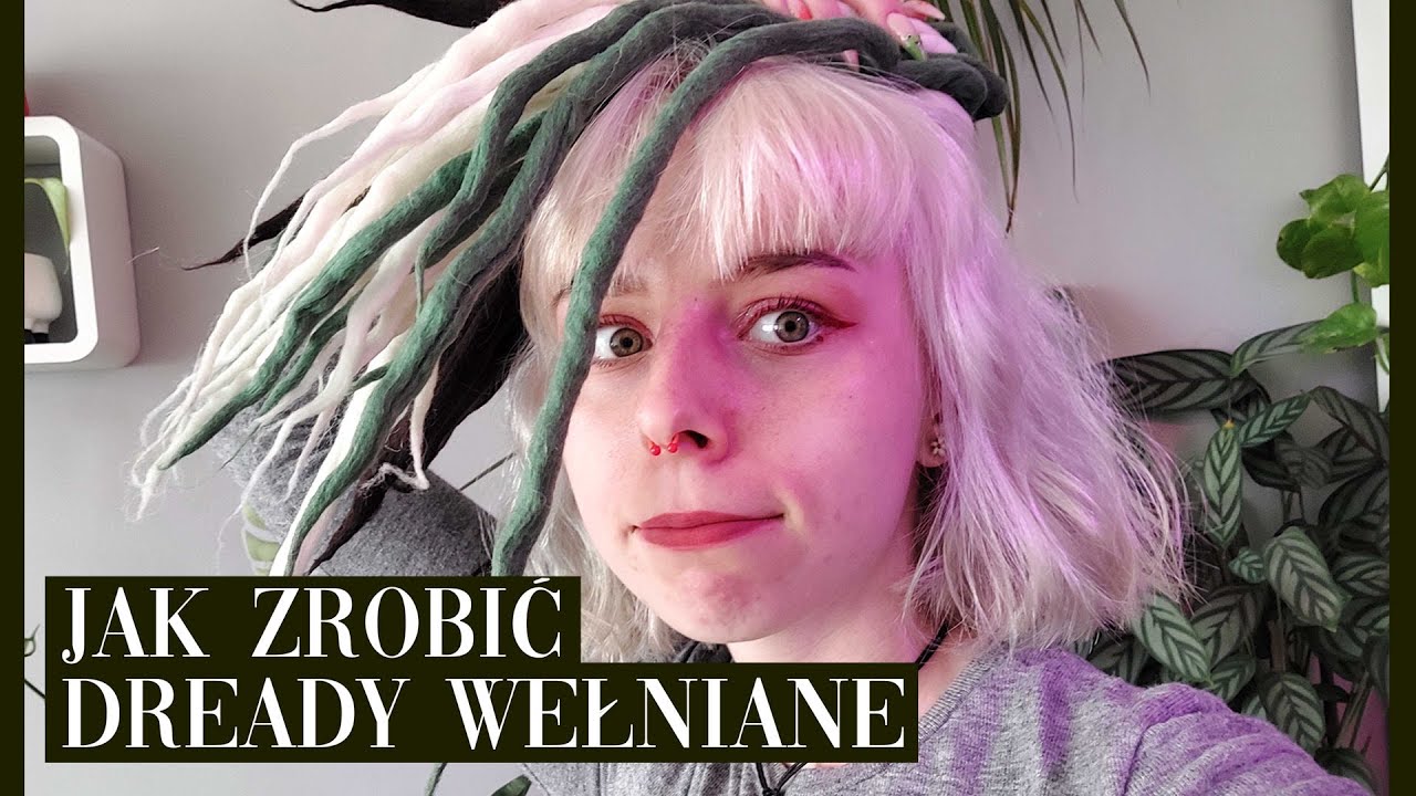 Jak robię DREADLOKI wełniane (wool dreadlocks DIY)