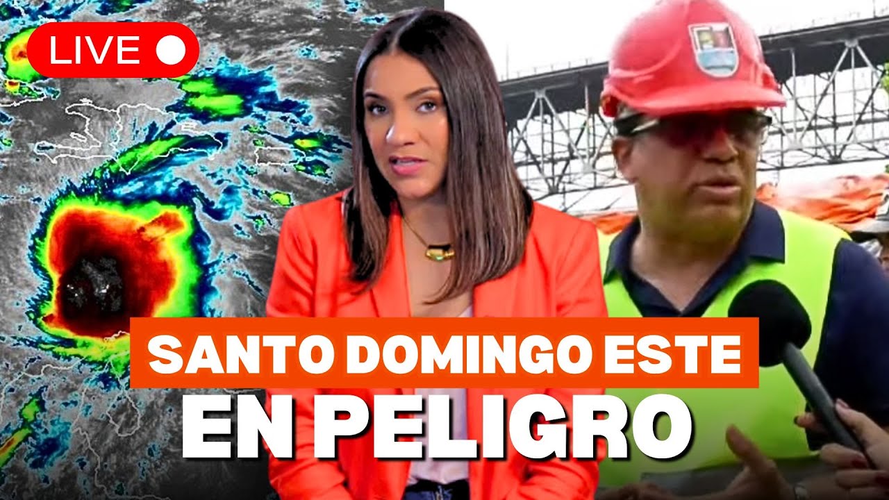 SDE en PELIGRO de inundación: Hogares cercanos al Río OZAMA son evacuados por TORMENTA MELISSA