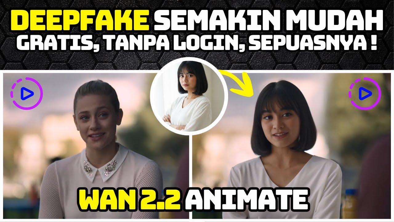 NGERI! Deepfake Semakin Mudah Pakai Wan 2.2 Animate - Bukan Cuma Tukar Wajah! (GRATIS & Tanpa Login)
