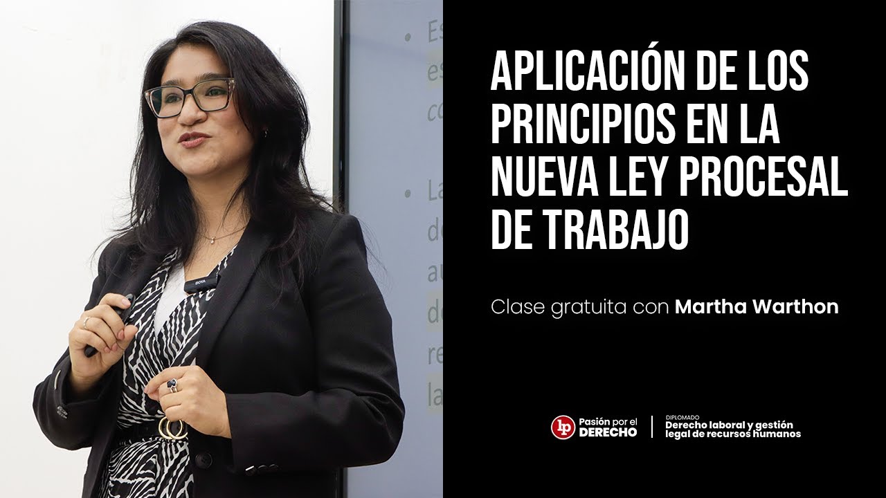 Aplicación de los principios en la nueva ley procesal de trabajo, por Martha Warthon | LP