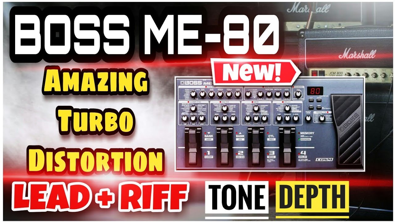 Boss ME-80 | Amazing Turbo Distortion  Lead | New Boss Tone Settings | Me80 Pedal 2020