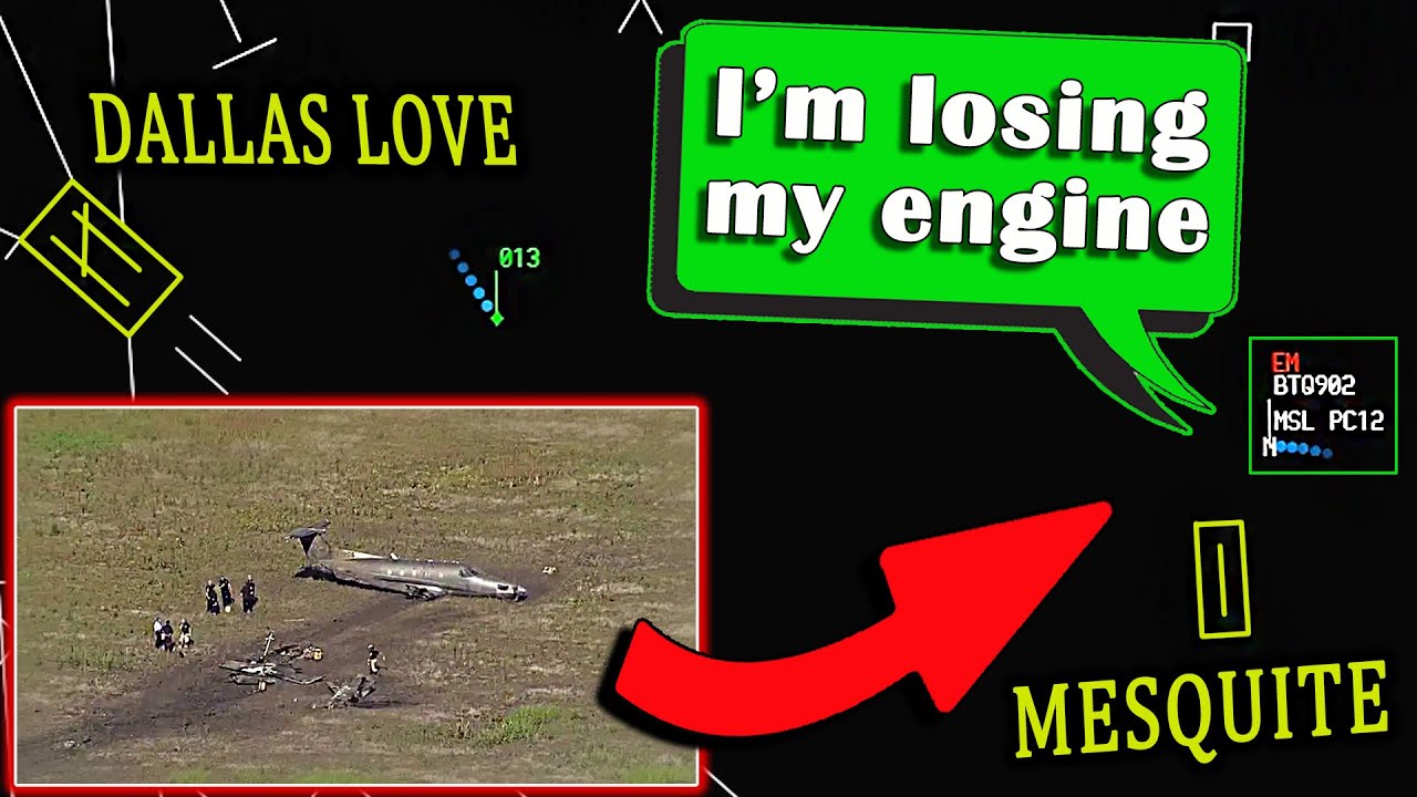 Boutique Pilatus PC-12 Crashes north of Mesquite Airport | Engine Failure
