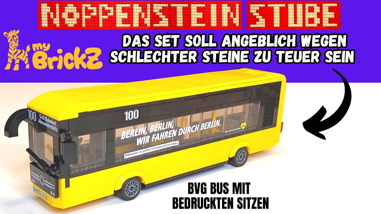 myBrickZ BVG Bus 0006 | Komplett bedruckt! Tolles Set mit minimalen Schwächen