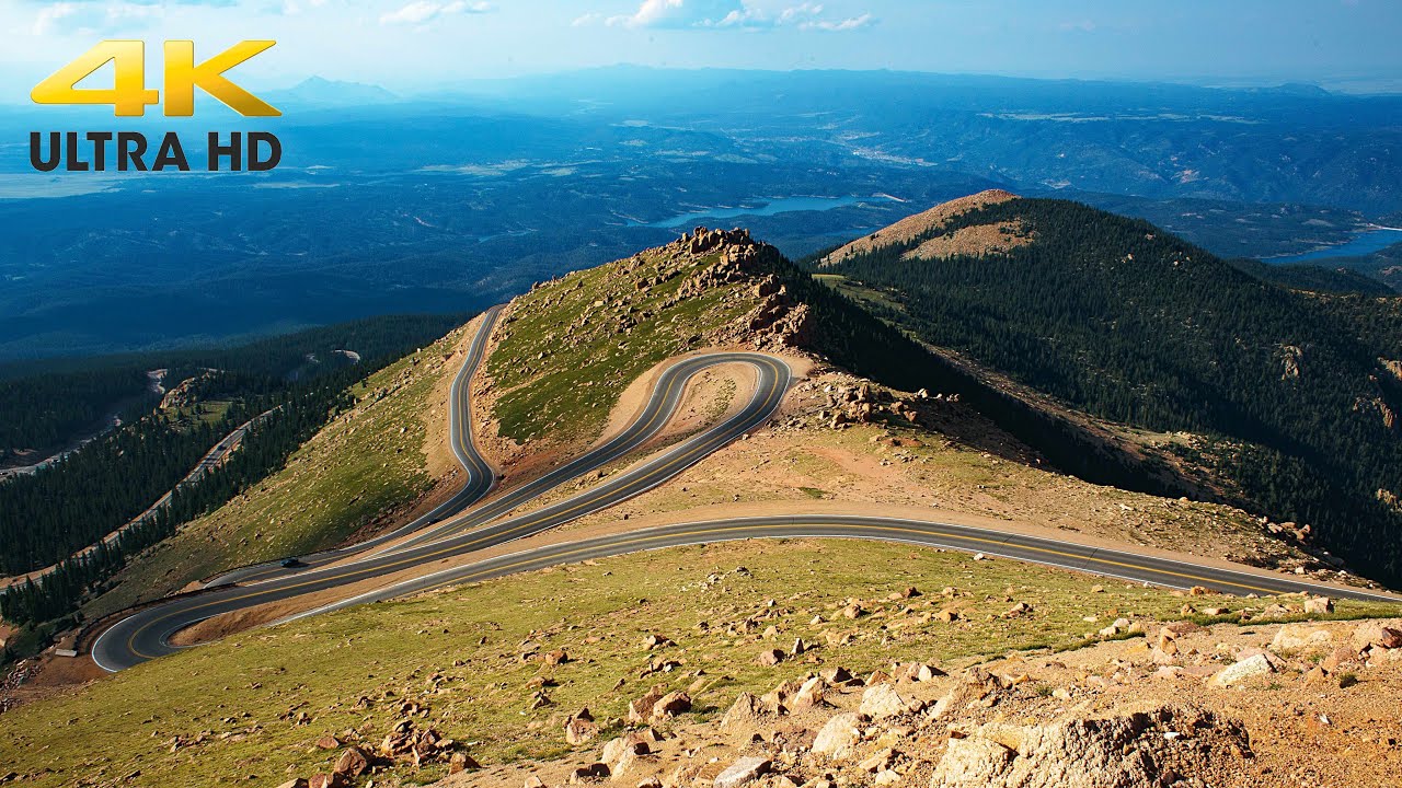 Complete Scenic Drive Down Pikes Peak 4K | Colorado Rocky Mountain Scenic Drive