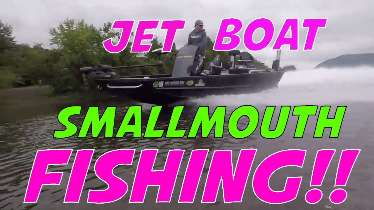 Smallmouth Fishing on the Susquehanna River!  Catching a bunch of Smallmouth Bass in a Jet Boat!