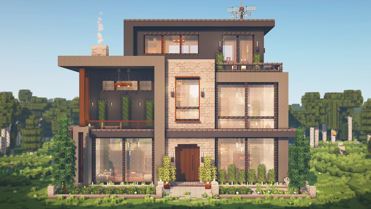 How to Build the Ultimate Modern House + Interior in Minecraft • Tutorial