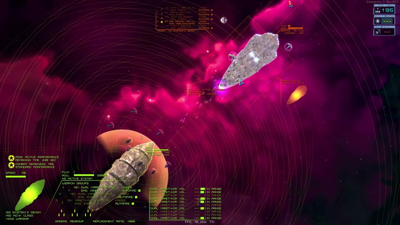 Starsector Star Wars mod Yuuzhan Vong Ship and Dovin Basal Showcase