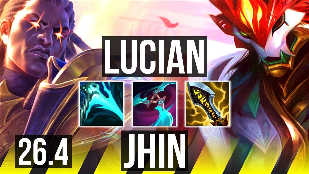 LUCIAN & Milio vs JHIN & Senna (ADC) | Good KDA: 23/1/3, 68K damage | KR Master | 26.4