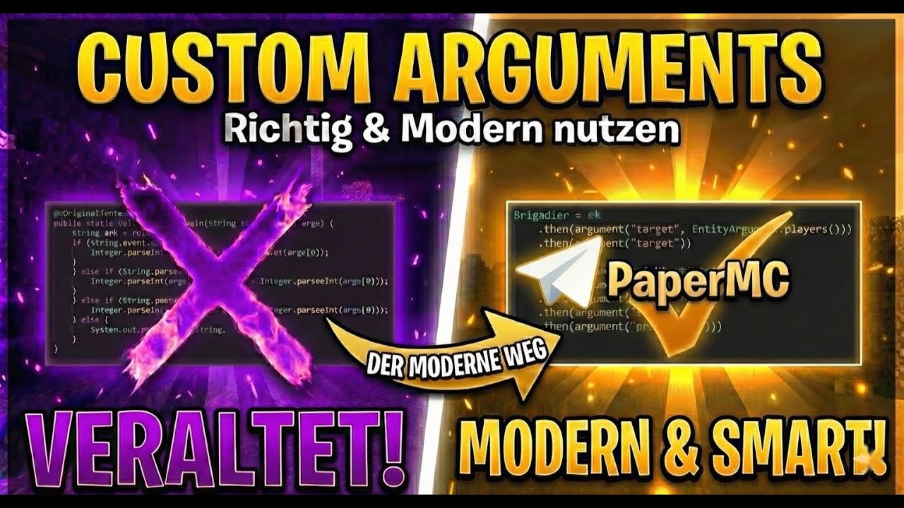 Custom Arguments richtig nutzen im Paper-Plugin! (Einfach erklärt)