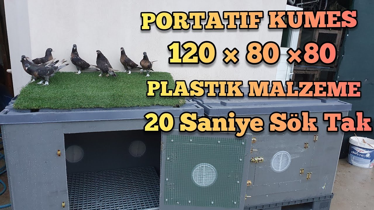 Yeni Portatif Guvercin Kumeslerim 20 Saniye Sök Tak Mükemmel