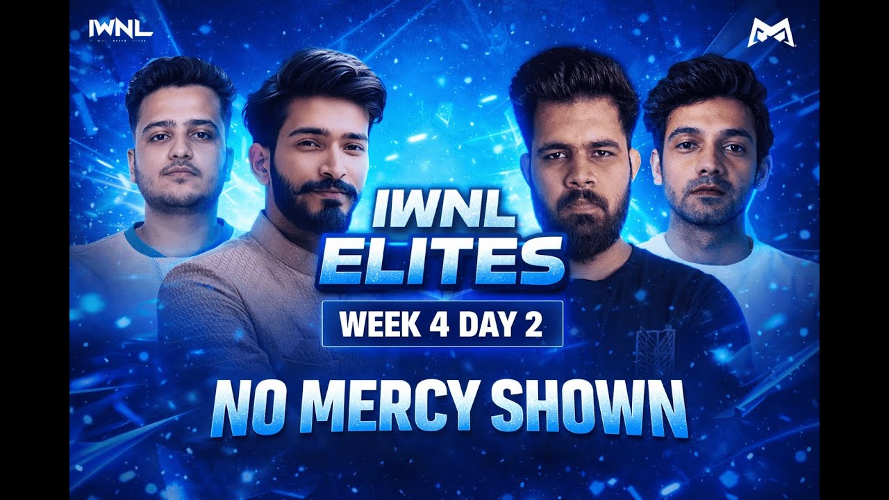 IWNL ELITES WEEK 4 day 2 | CREATORS & UNDERDOGS | BGMI | NO MERCY SHOWN #iwnlelite