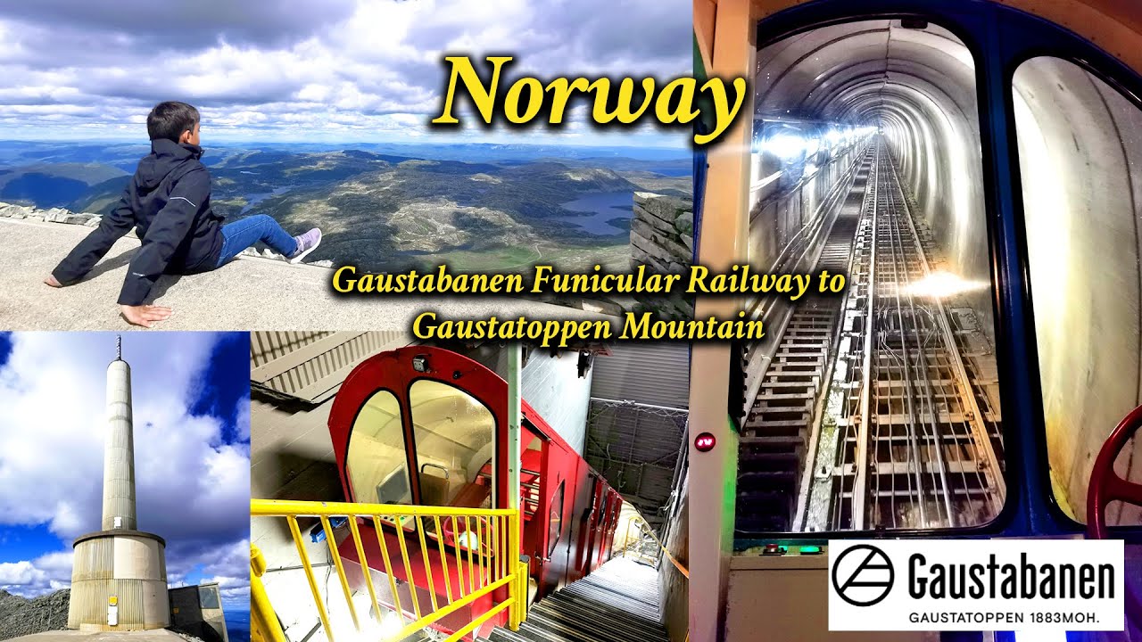 Norway Gaustabanen Funicular Railway to the top of Gaustatoppen Mountain, Cafe and Shop