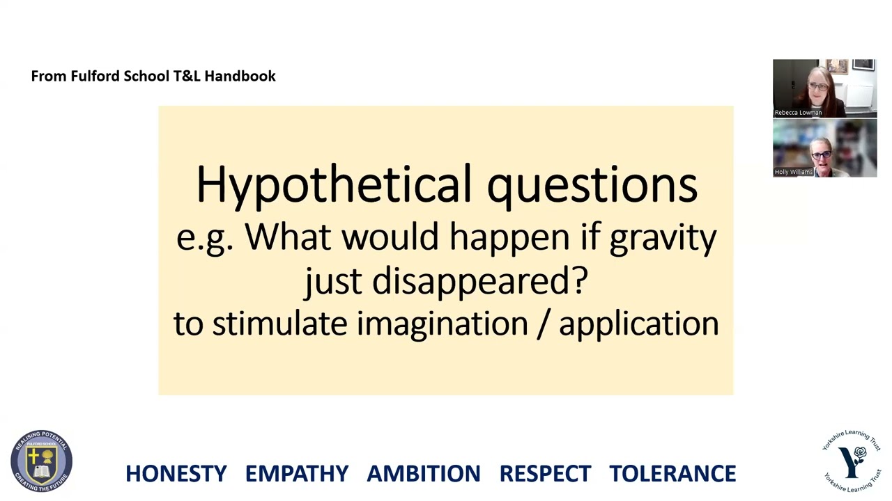 Deeper Thinking about Questioning