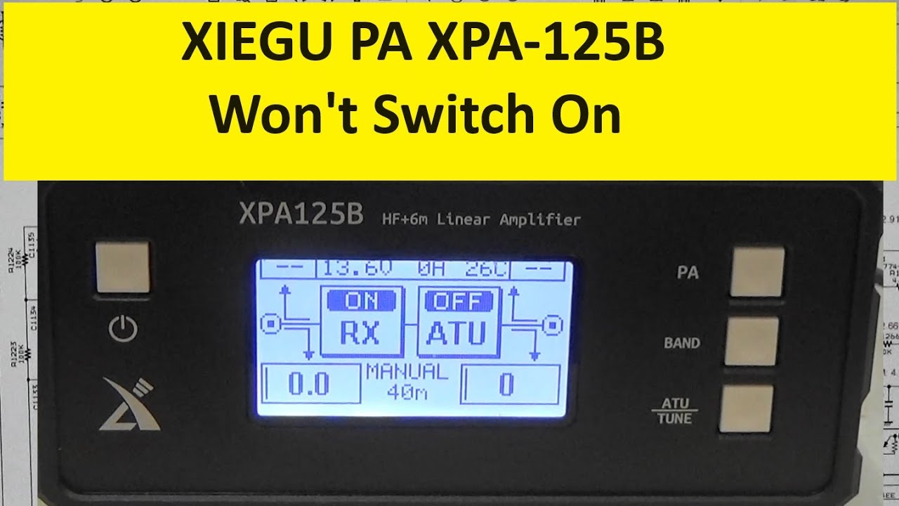 #292 XIEGU XPA-125B PA -No switch on issue fixed-