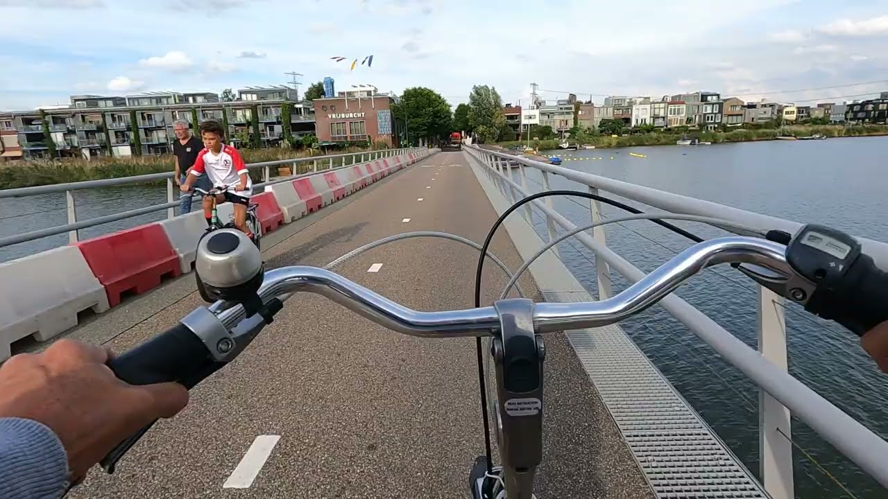AMSTERDAM From camping Zeeburg to café Vrijburcht (Steigereiland) with my bike