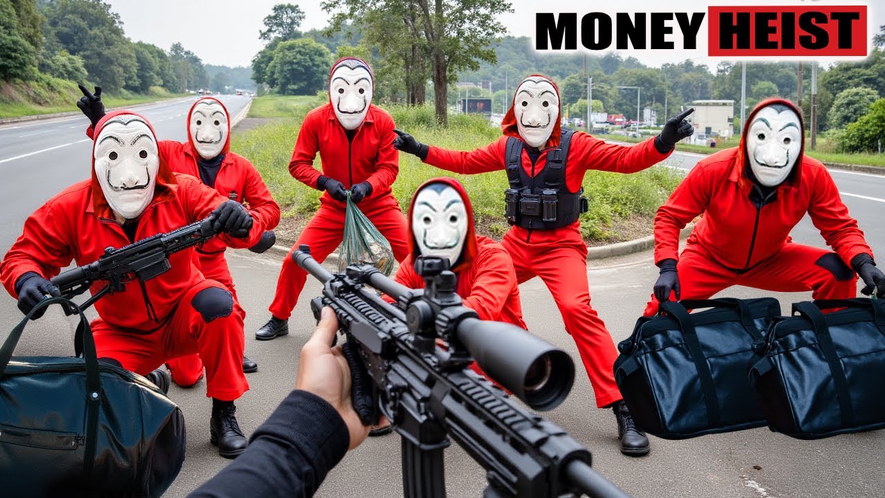 PARKOUR VS MONEY HEIST: Money Heist Break Into Police Station,Murder It To Steal Money | Epic POV