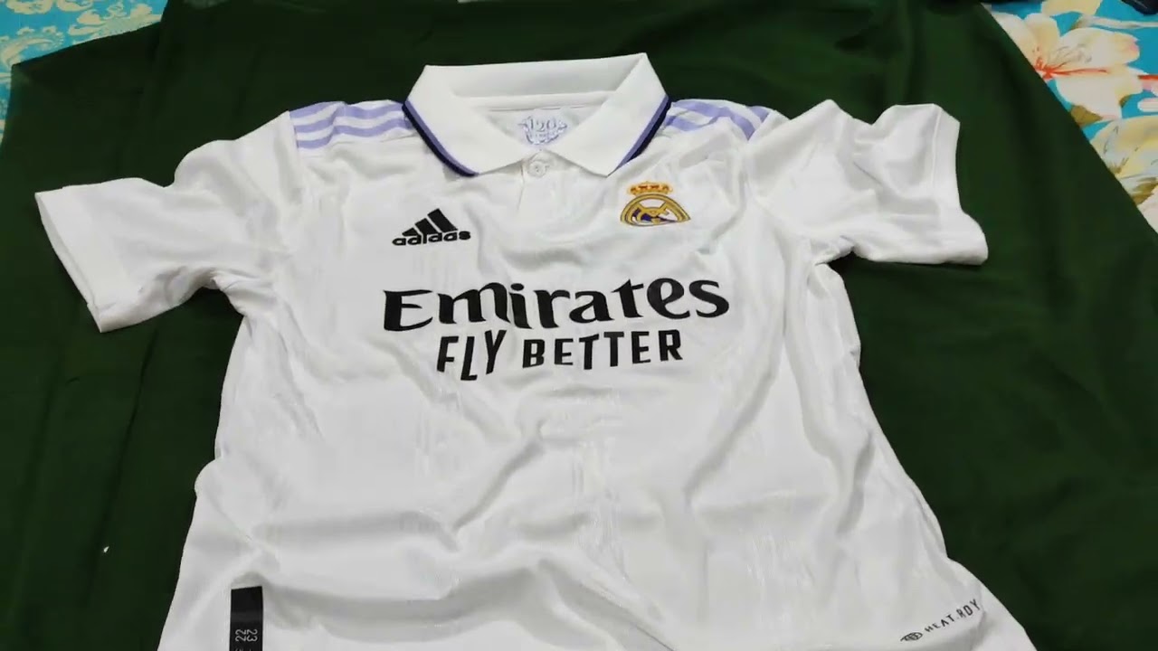 Real Madrid Home 22/23 (player edition) With official font printed.