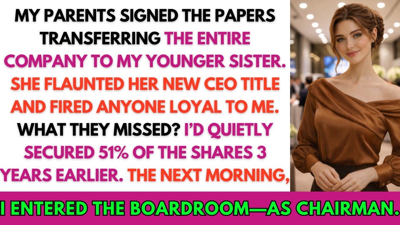 My Parents Transferred The Family Company To My Sister&mdash;Forgetting Who Really Held The Shares...