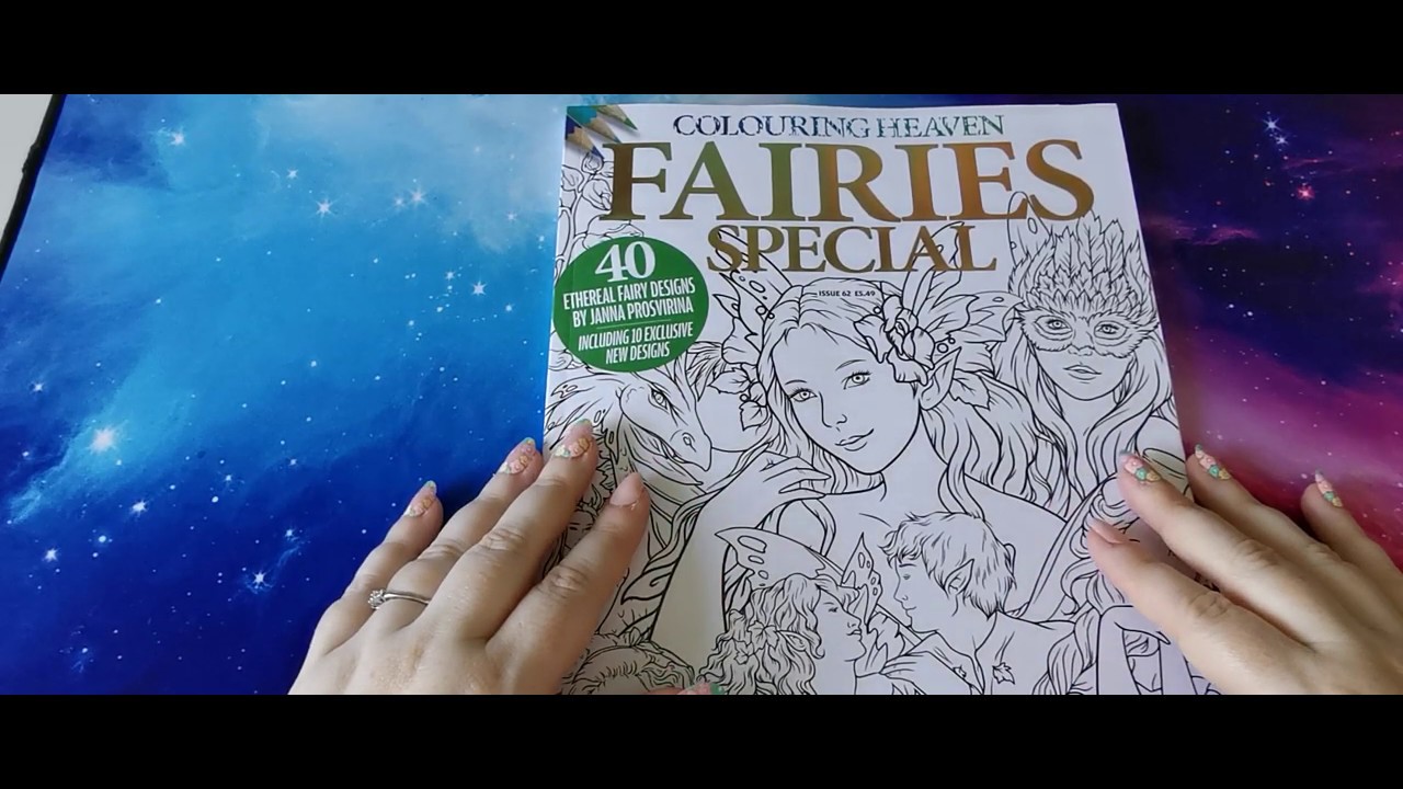 Adult Colouring Book Flip Through | Colouring Heaven ~ Fairies Special