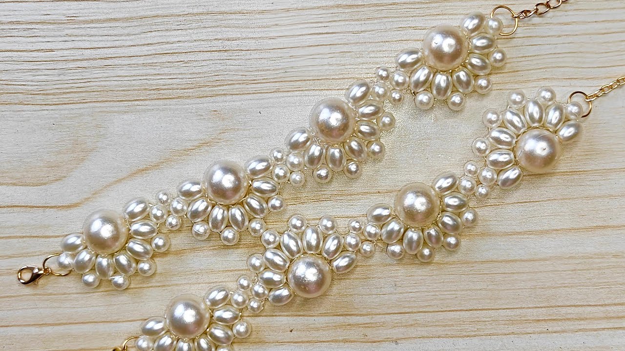 Pearl bracelet handmade pearl jewellery 