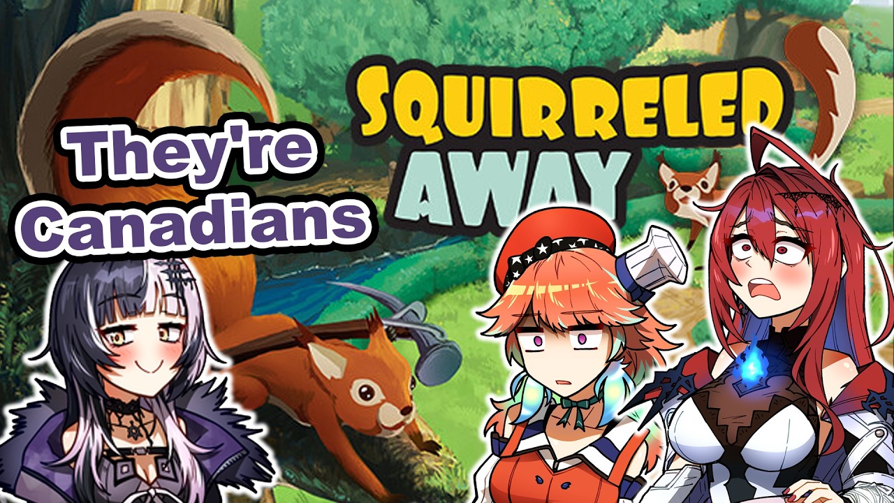 Liz, Kiara & Shiori POV Squirrels Are From Canada |  『Hololive』