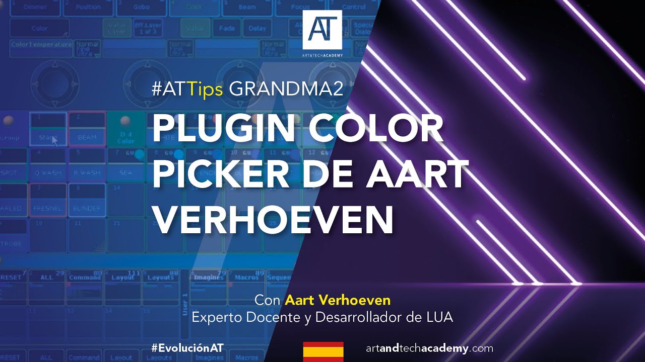 Color Picker plugin de Aart Verhoever para GrandMA2.