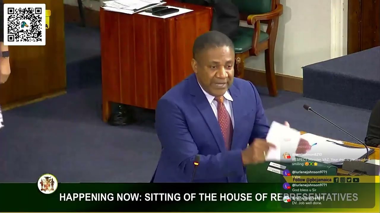 PNP Questions JLP MP Daryl Vaz Sitting of the House of Representatives