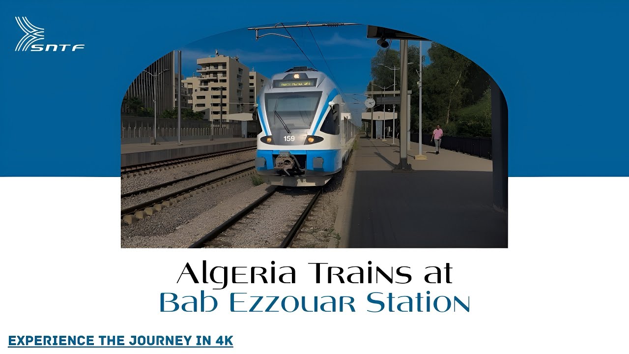 Algeria Trains 🚆 at Bab Ezzouar station 🚉 