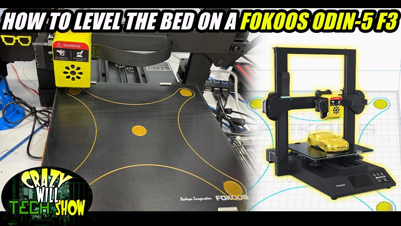 How to level the bed on a Fokoos Odin-5 F3