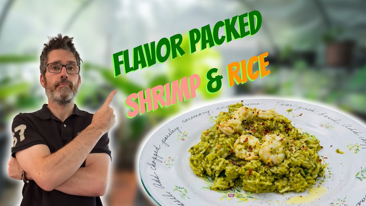 Shrimp with Salsa Verde and Rice I Easy Flavor Packed Recipe