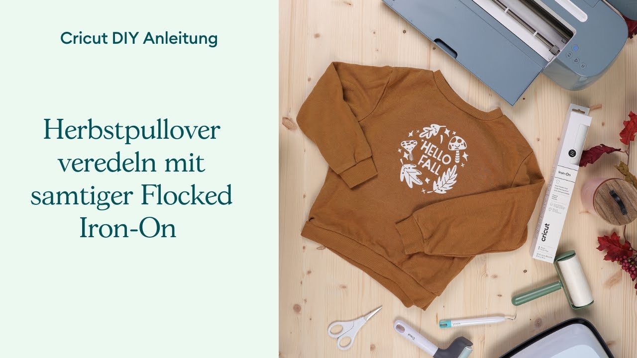Herbstpullover veredeln mit samtiger Flocked Iron-On