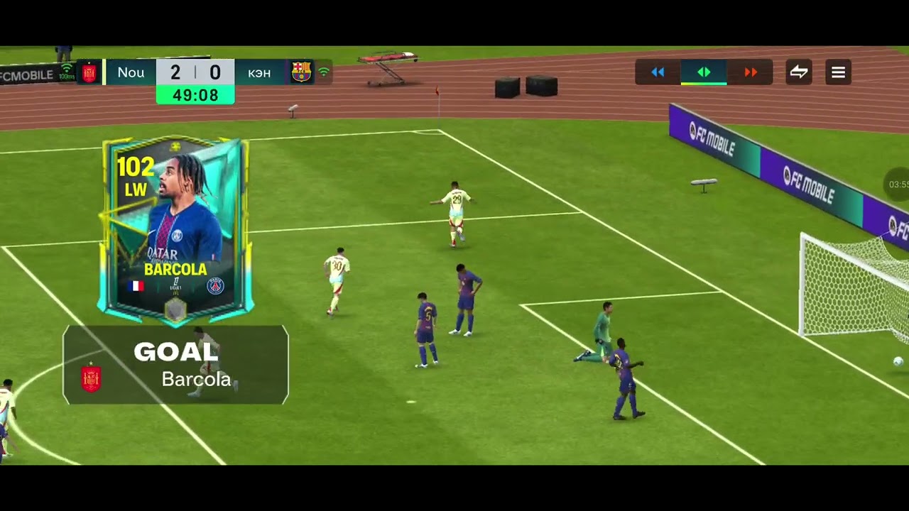 Noureddin ( Spain ) v/s KEHf ( FC Barcelona ). FC Mobile. Online Mobile gaming 🏆🏆🏆