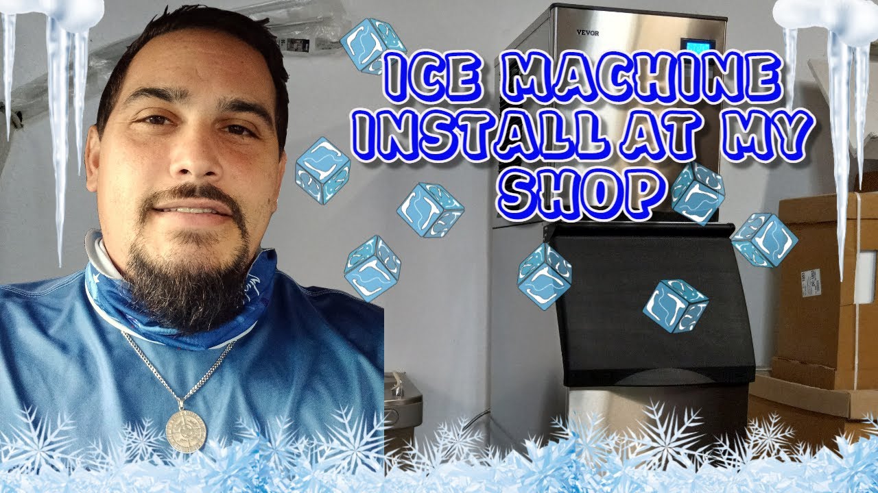 Ice machine installed at my shop. My first time installing one and I'm bringing you guys with me!