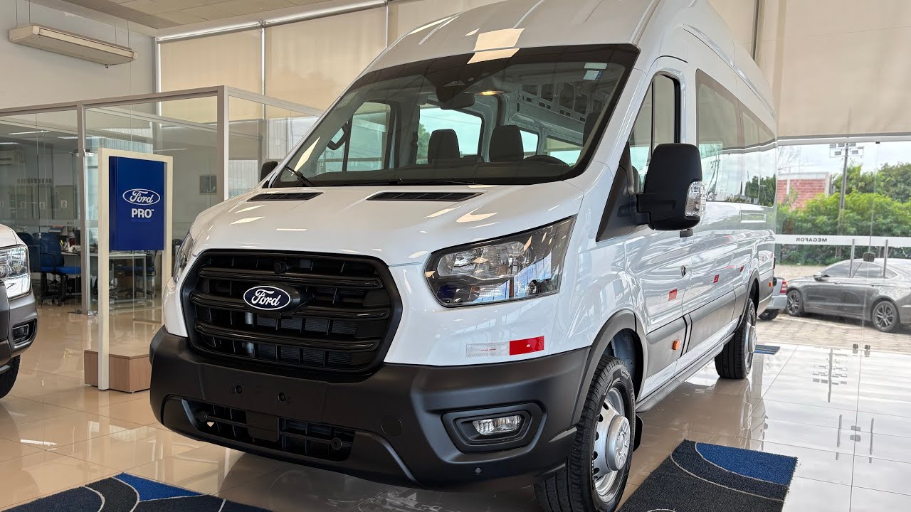 💥NOVA FORD TRANSIT MINIBUS 2026 LEVA 15 PASSAGEIROS, MOTOR TURBO DIESEL VEJA !!!