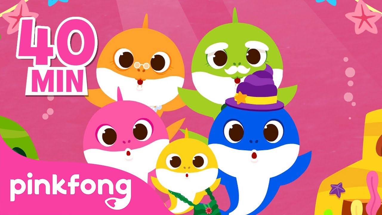 Família Tubarão | Melhores Canções Infantis | +Compilação | Pinkfong Canções para Crianças