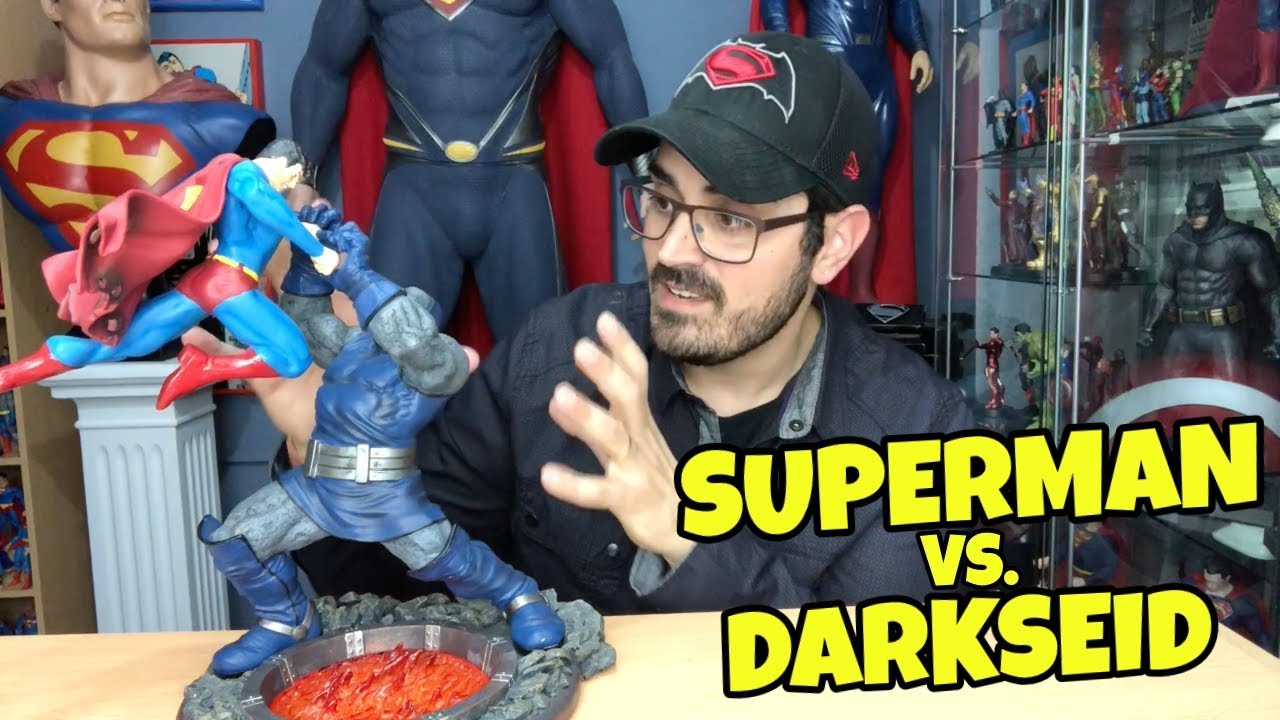 ¡Abriendo una BRUTAL estatua de SUPERMAN VS DARKSEID!