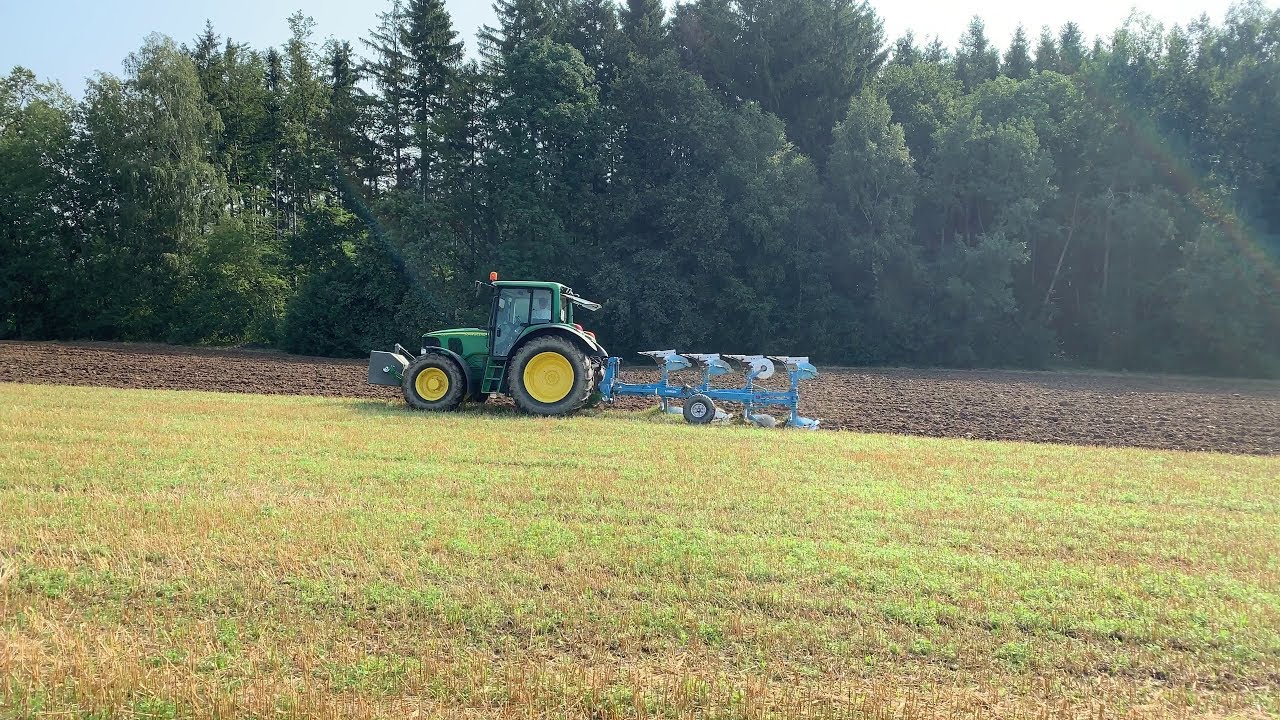 Pflügen August 2019 mit John Deere 6320P und Lemken Opal HX120 | 4K
