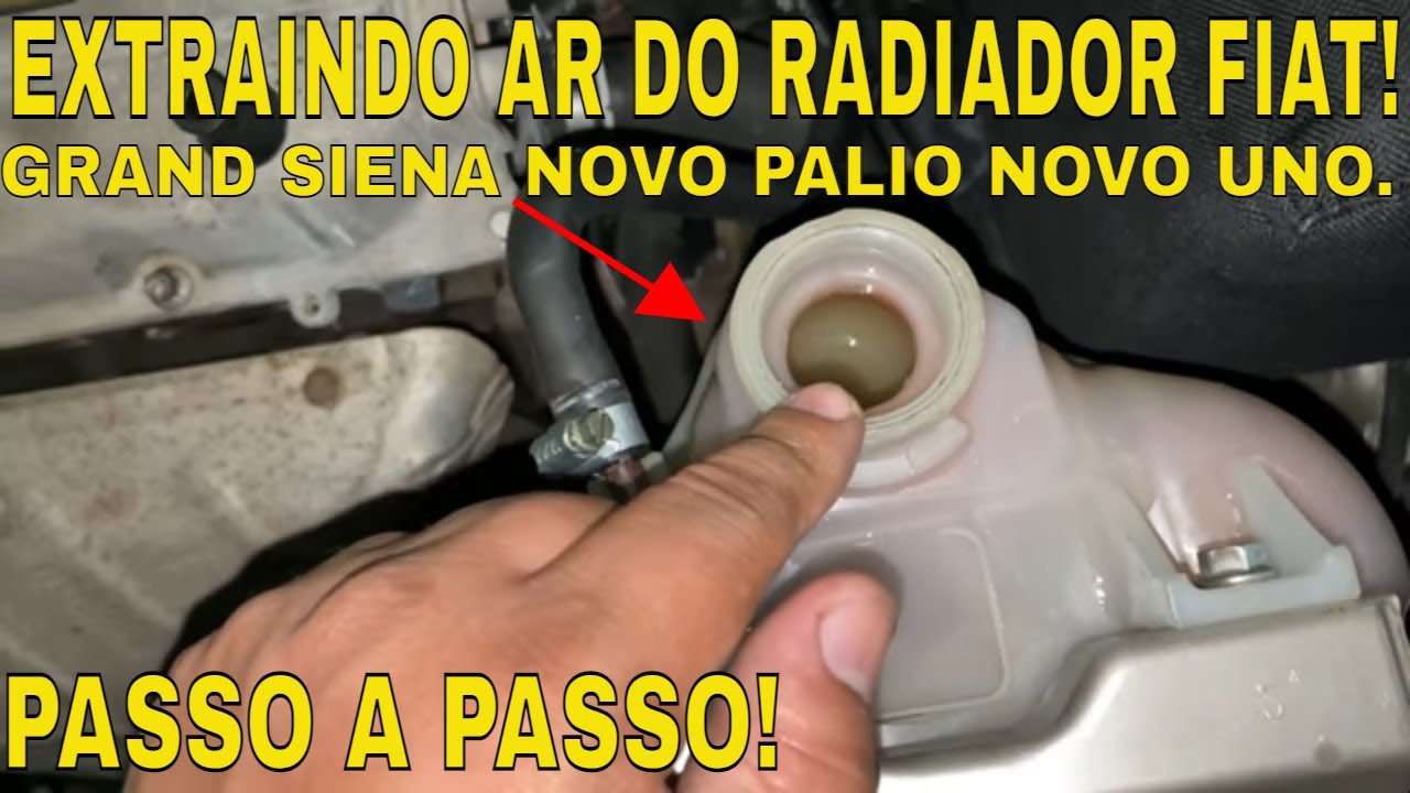 COMO EXTRAIR AR DO RADIADOR SISTEMA DE ARREFECIMENTO GRAND SIENA PALIO UNO STRADA? PASSO A PASSO!