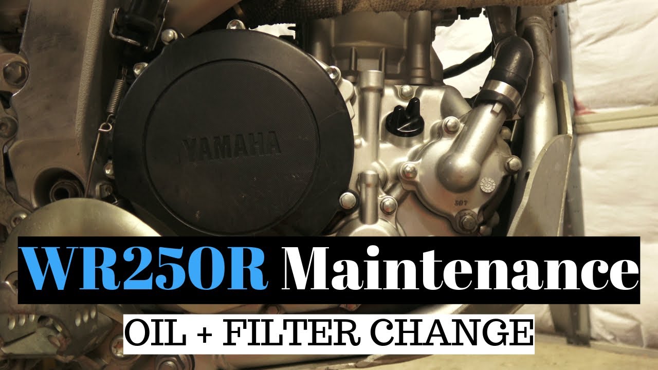 Yamaha WR250r Oil + Filter Change How To