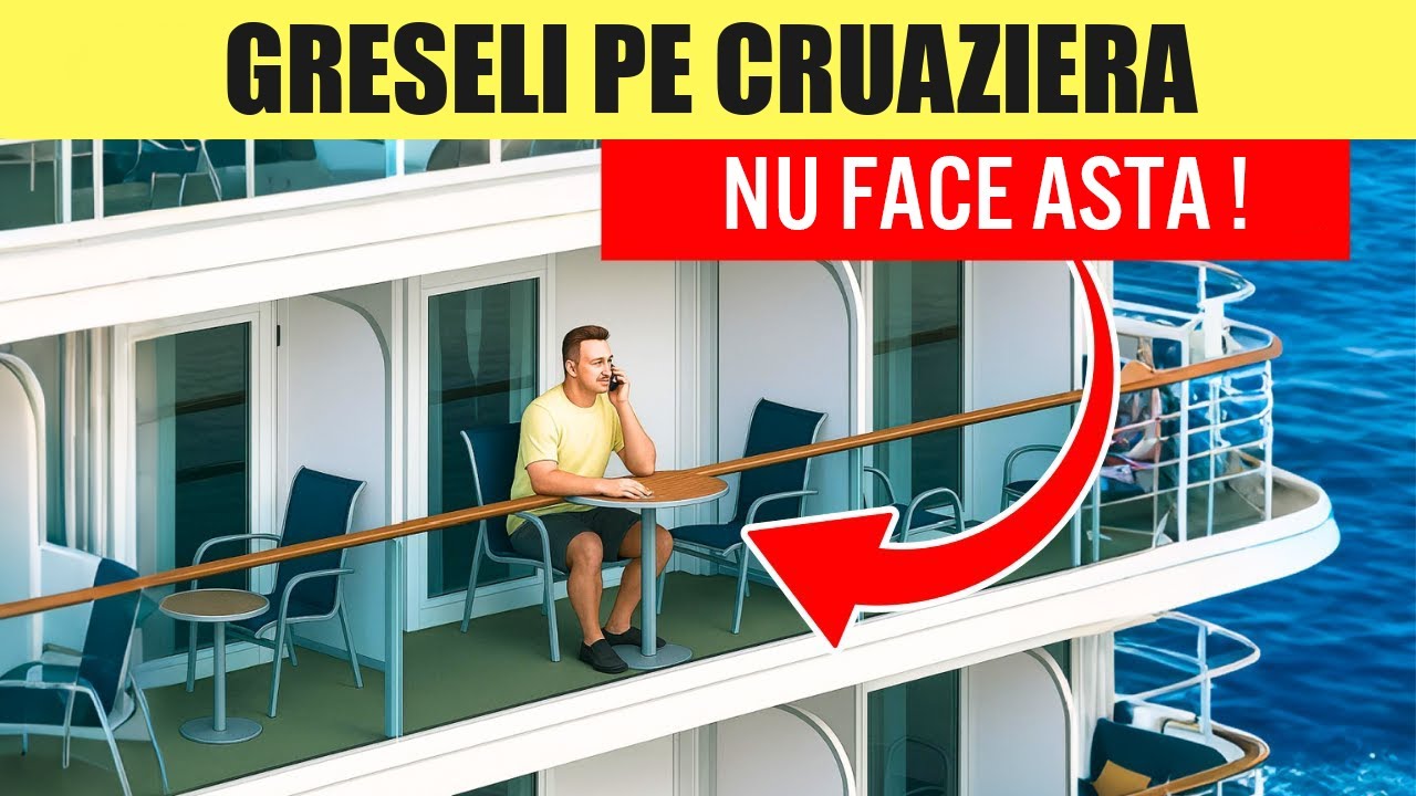 17  Greșeli Pe Vasele de Croazieră Pe Care Trebuie Să Le Evitați Cu Orice Preț !