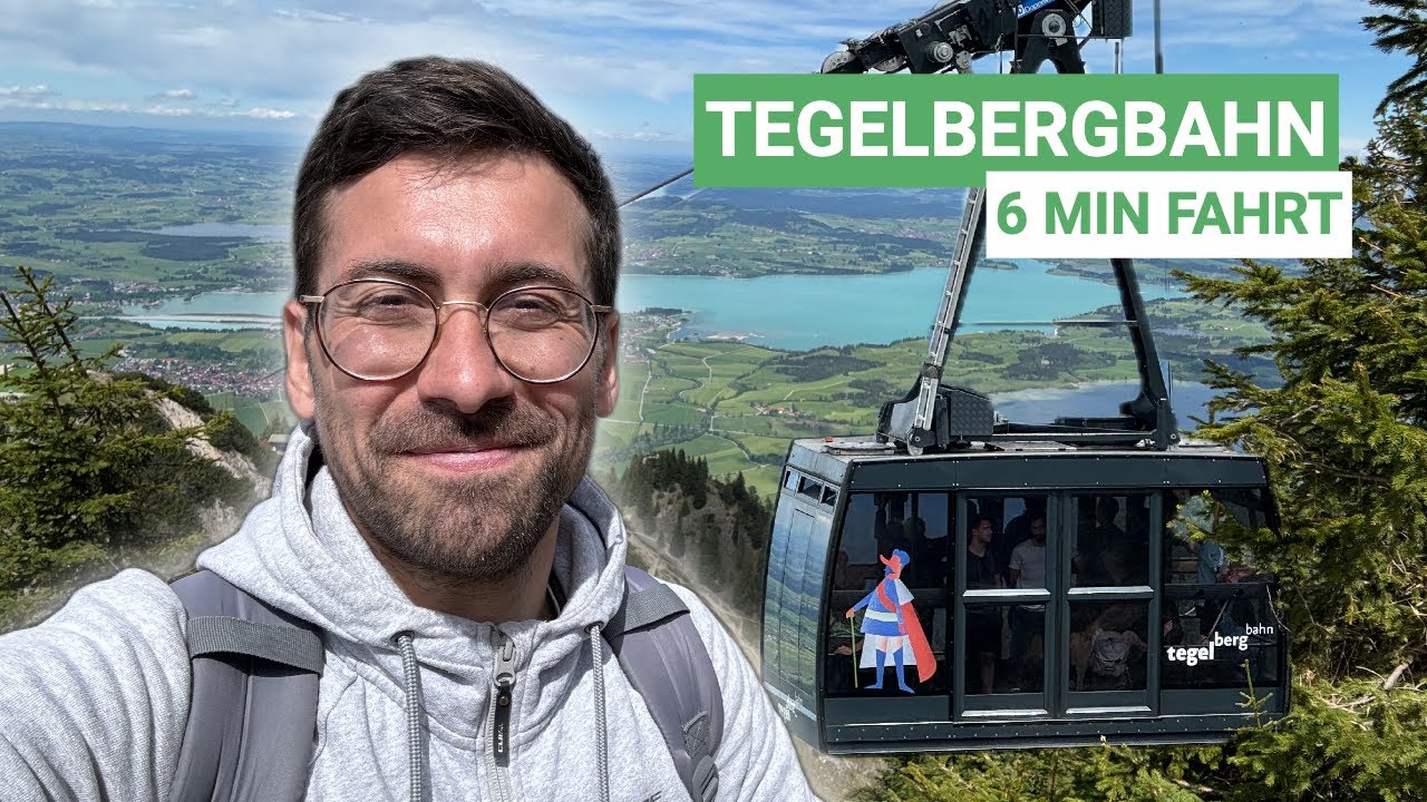 Fahrt mit der Tegelbergbahn 🚠 6 Minuten Panoramablick!
