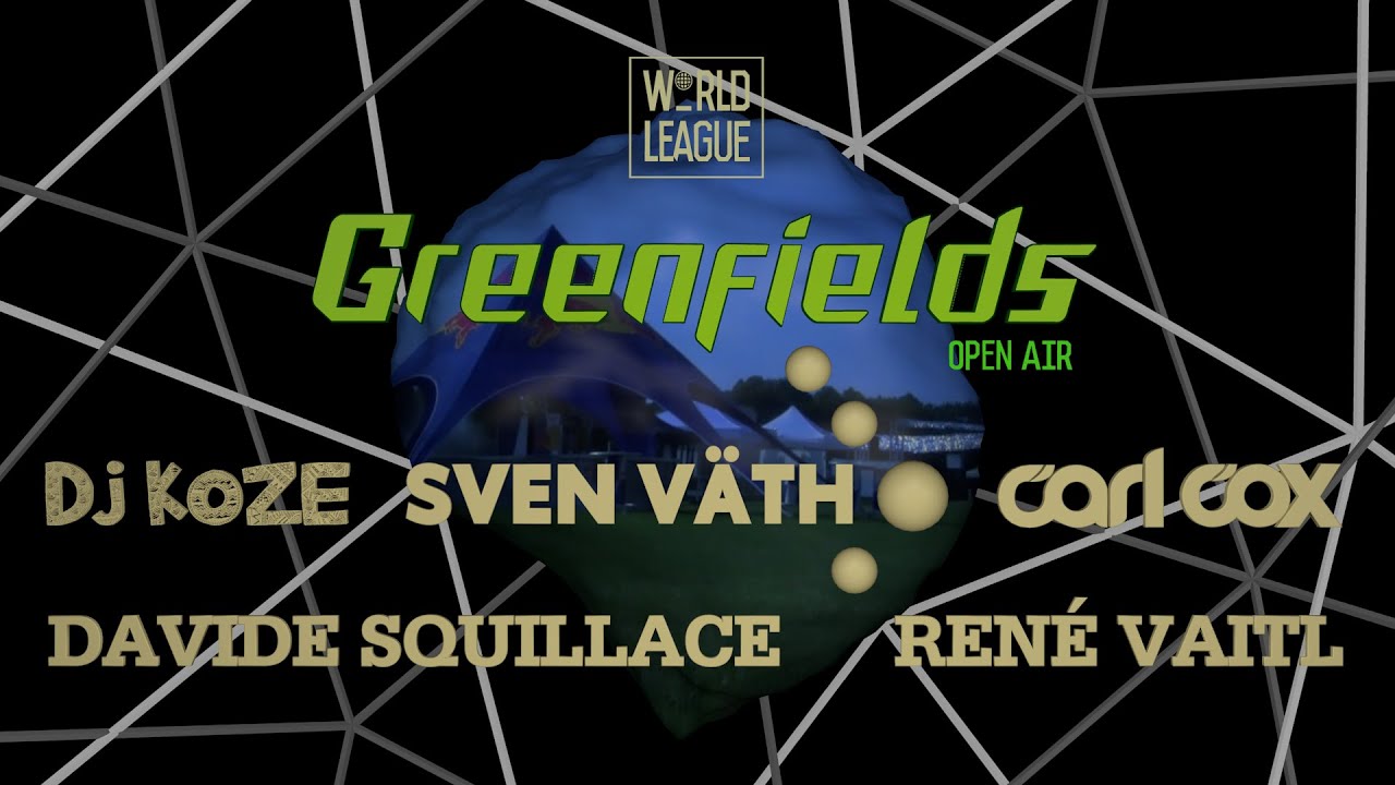 Greenfields 2015 Sven Väth, Carl Cox, DJ Koze, Hot Since 82, Renė Vaitl Galopprennbahn München Riem