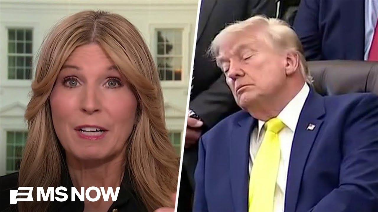 'He's a laughing stock': Nicolle reacts to Trump ASLEEP on camera AGAIN during 3PM White House event